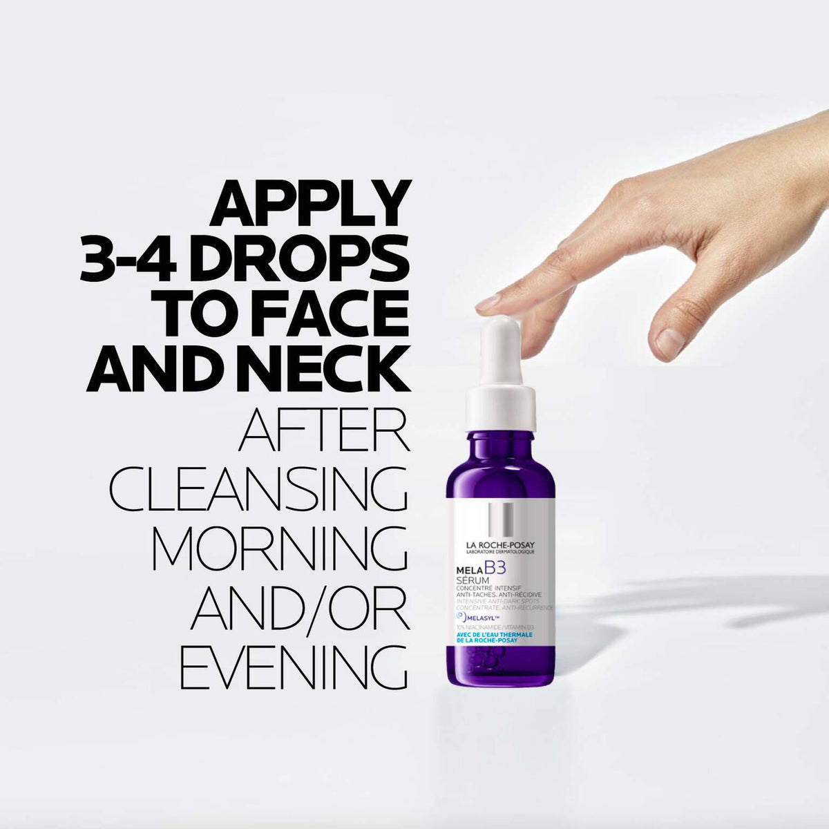mela-b3-dark-spot-serum-with-melasyltm-niacinamide-x2 LaRochePosay-Product-MelaB3-MelaB3Serum-30ml-03337875890021-HowTo-REV.jpg LaRochePosay-Product-MelaB3-MelaB3Serum-30ml-03337875890021-HowTo-REV_893ca50041c6.jpg